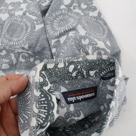 Reyn spooner hawaiian shirt men's small short sleeve reverse print Geometric - Picture 8 of 10